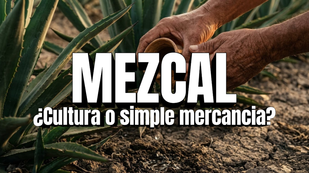 Manos curtidas de un maestro derramando destilado de agave sobre la tierra como ofrenda ancestral, rodeado de pencas verdes.
